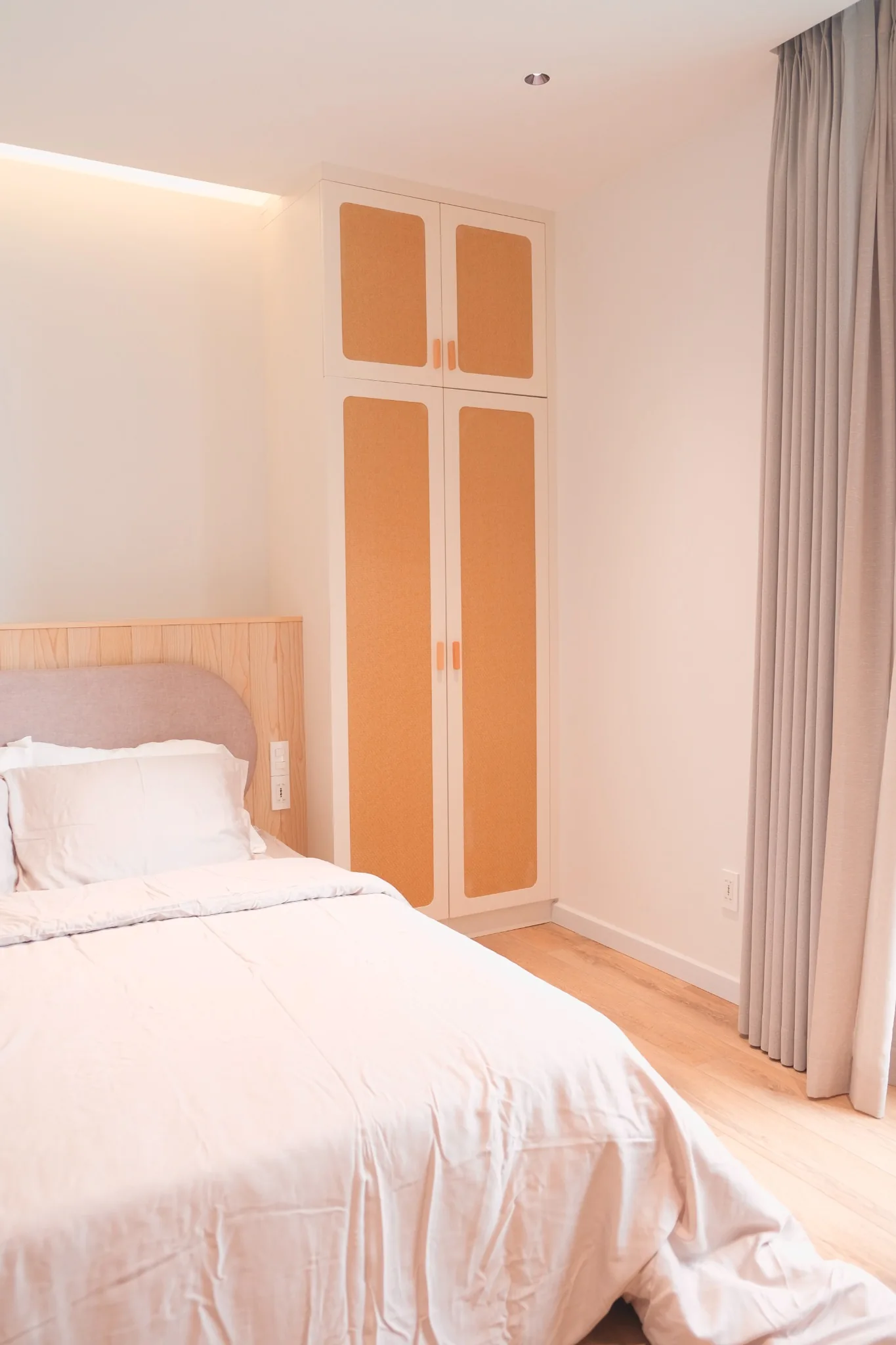 Bedroom with built-in wardrobes